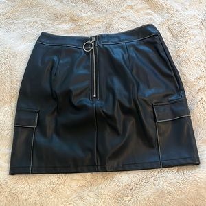 leather skirt